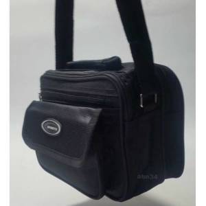 Erkek El Çantası 22x16cm Omuz Askılı Su Geçirmez Sağlam Branda Kumaş 5 Cepli Yatay Çanta