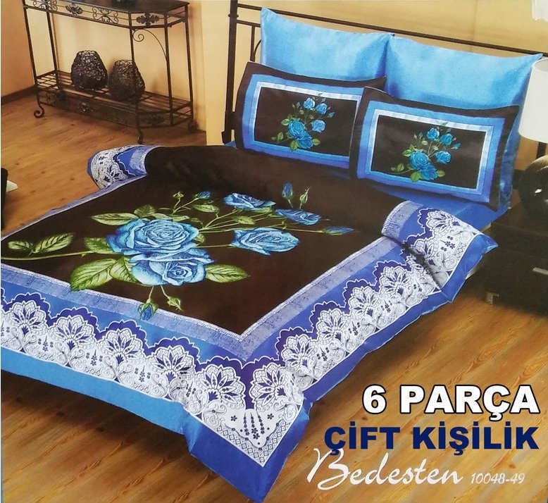 2 KİŞİLİK 6p SATEN UYKU NEVRESİM,BÜYÜK BOY ÇARŞAF,4 YASTIK KILIFI