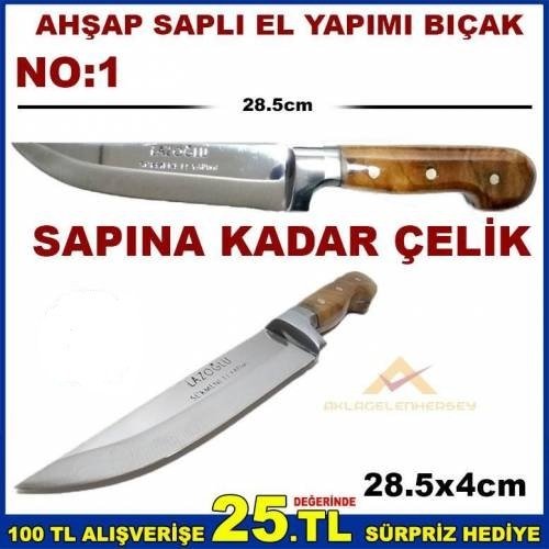 Sürmene El Yapımı Çekiç Dövme Kurban Bıçağı No 1