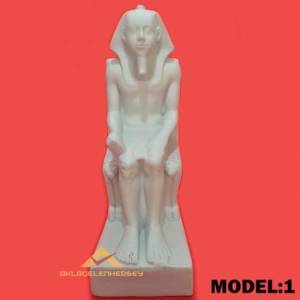 Eski Mısır Biblosu N3 Porselen Amenhotep Heykeli Antik Mısır Dönemi Amenhotep Figürlü Porselen Biblo