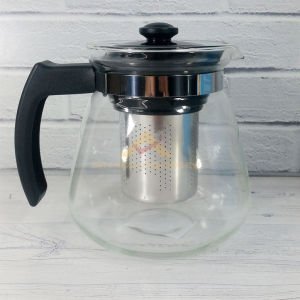 900ml Filtreli Çelik Süzgeçli Cam Çay Demliği Çay, Kahve, Bitki Çayı için Kaliteli Cam Demlik -2