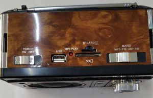 EVERTON VT 3084 Üç Bant Radyo MP3 Çalar. Güneş Enerjili Şarjı Mevcut, 101 Girişli TF Kart Girişli