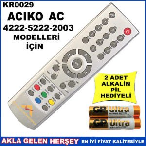ACIKO AC UYDU CİHAZI Receiver KUMANDASI KR0029