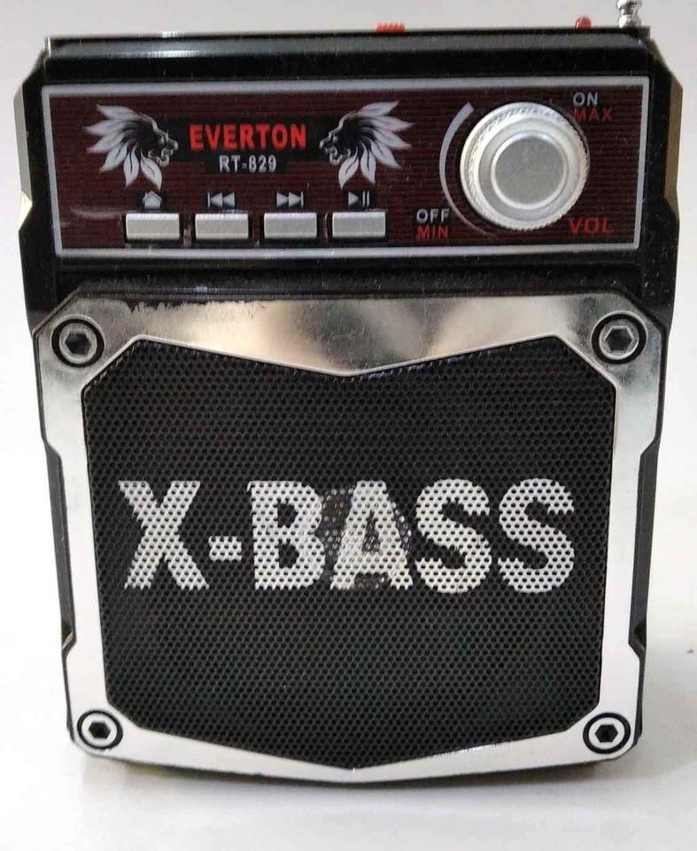 EVERTON RT 829 FM Radyo Çalar. USB Girişli, TF Girişi, SD Girişi, Yiğit Aydınlatması Mevcut