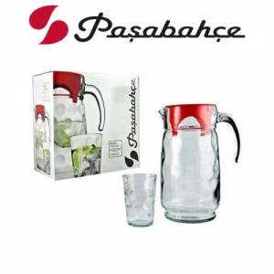 Paşabahçe 98678 Space 6 Bardaklı Şık Kaliteli Cam Sürahi 1650 cc