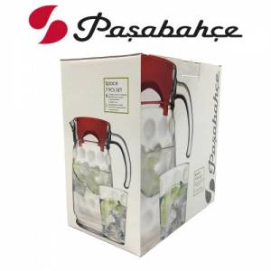 Paşabahçe 98678 Space 6 Bardaklı Şık Kaliteli Cam Sürahi 1650 cc