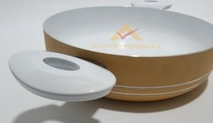 ÜcretsizKargo CAM KAPAKLI 24cm BASIK SERAMİK KARNIYARIK TENCERESİ