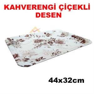 44x32cm DERİ KAPLAMA SAĞLAM - ŞIK SERVİS TEPSİSİ