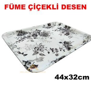 44x32cm DERİ KAPLAMA SAĞLAM - ŞIK SERVİS TEPSİSİ