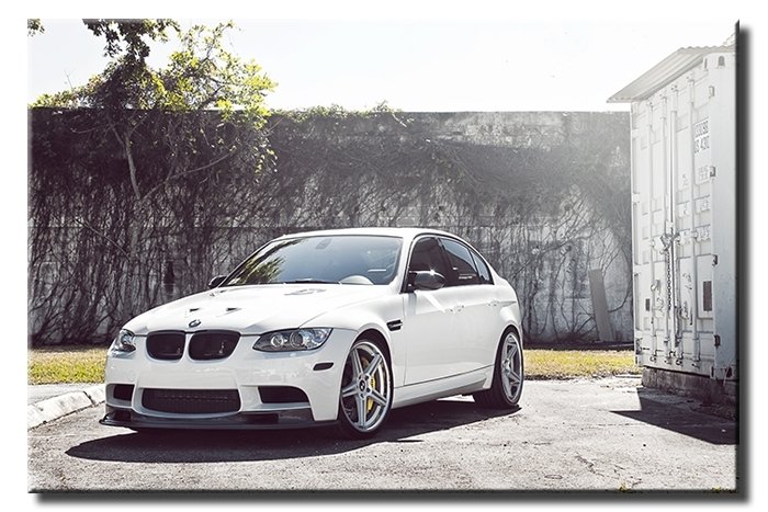 BMW M3 SEDAN 6 değişen ölçü ORİJİNAL KANVAS TABLO