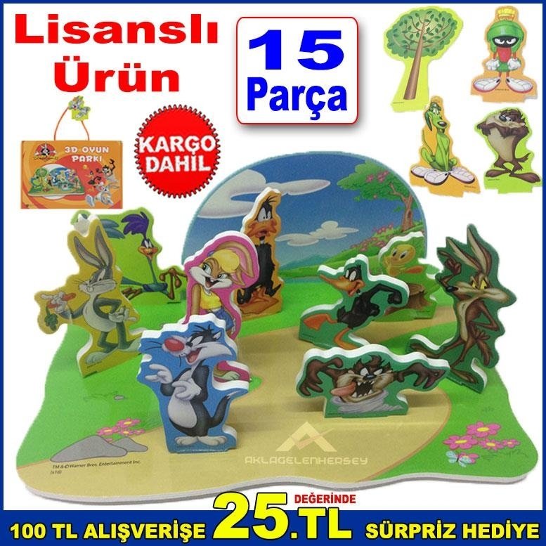 Lisanslı Ürün Looney Tunes 3D Oyun Parkı 15 Parça Bugs Bunny