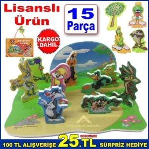 Lisanslı Ürün Looney Tunes 3D Oyun Parkı 15 Parça Bugs Bunny