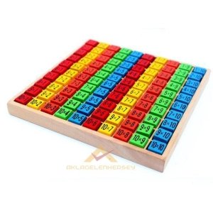 Ücretsiz Kargo 101pcs BAĞIMSIZ KÜP BLOKLAR AHŞAP ÇARPIM TABLOSU