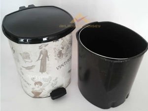 20LİTRE DESENLİ BÜYÜK BOY PEDALLI ÇÖP KOVASI NO4