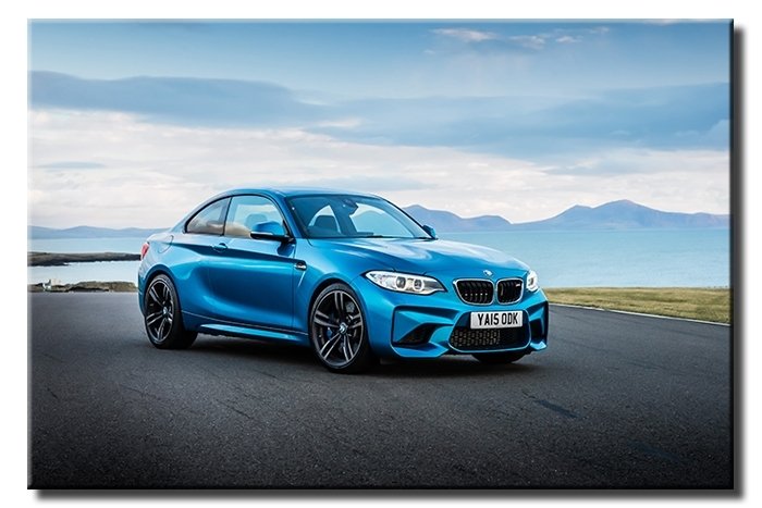 BMW M2 6 değişen ölçü ORİJİNAL KANVAS TABLO