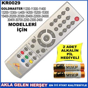 GOLDMASTER UYDU CİHAZI Receiver KUMANDASI KR0029