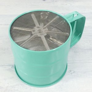 Kupa Bardak Şeklinde Pratik Çarklı Un Eleği Un,Pudra Şekeri Kek Pasta Yapmak Süslemek İçn Elek