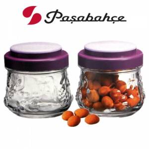 Paşabahçe 80063 Garden Renkli Kapaklı 2 li Cam Kavanoz 260cc