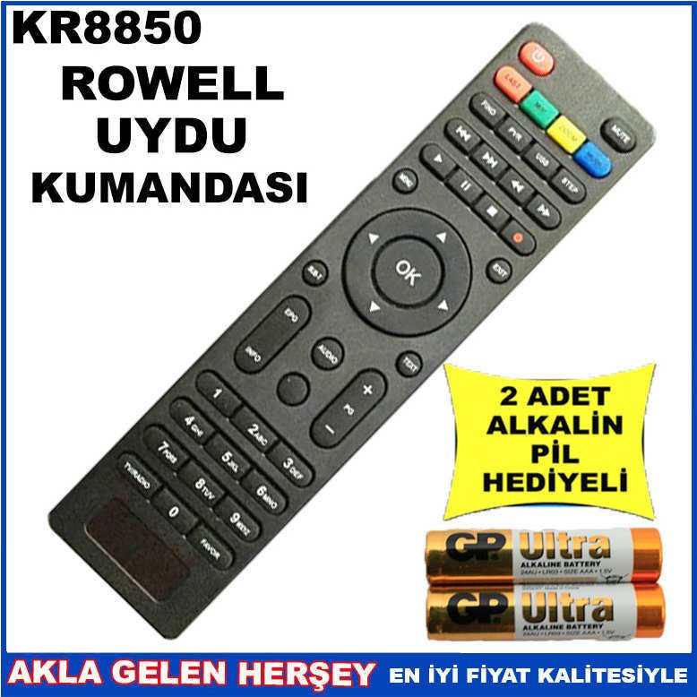 ROWELL UYDU CİHAZI Receiver KUMANDASI KR8850