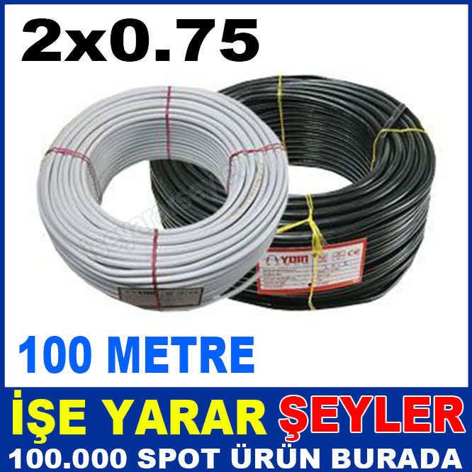 100metre A KALİTE 2x0.75 TTR ELEKTRİK KABLOSU
