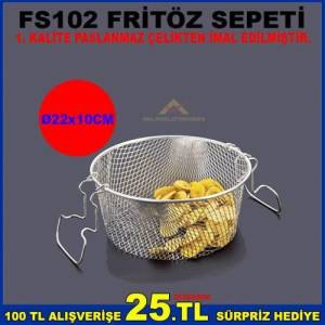 Fs102 Fritöz Sepeti 1.Sınıf Paslanmaz Çelikten İmal Edilmiştir