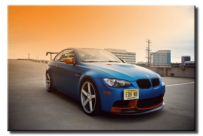 BMW M PAKET 6 değişen ölçü ORİJİNAL KANVAS TABLO