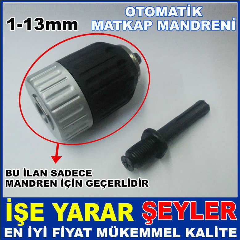 YENİ MODEL 1-13mm TAM OTOMATİK MATKAP MANDRENİ