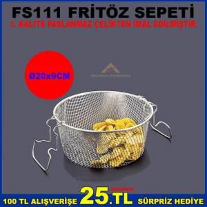 Fs111 Fritöz Sepeti 1.Sınıf Paslanmaz Çelikten İmal Edilmiştir