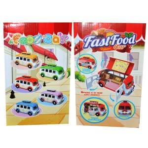 Oyuncak Fast Food Arabası 21 Parça Set Çocukların Gelişimine Yardımcı Eğitici Oyuncak
