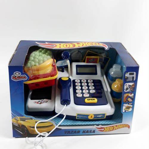 Hotwheels Sesli Işıklı Sepetli  Digital Süper Oyuncak Yazar Kasa