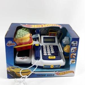 Hotwheels Sesli Işıklı Sepetli  Digital Süper Oyuncak Yazar Kasa