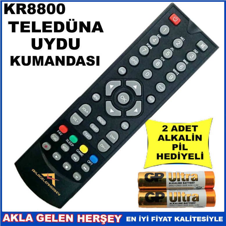 TELEDÜNYA UYDU CİHAZI Receiver KUMANDASI KR8800
