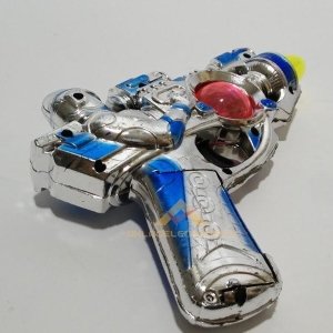 Ücretsiz Kargo IŞIKLI SESLİ ROBOT MODELLİ 17cm OYUNCAK TABANCA
