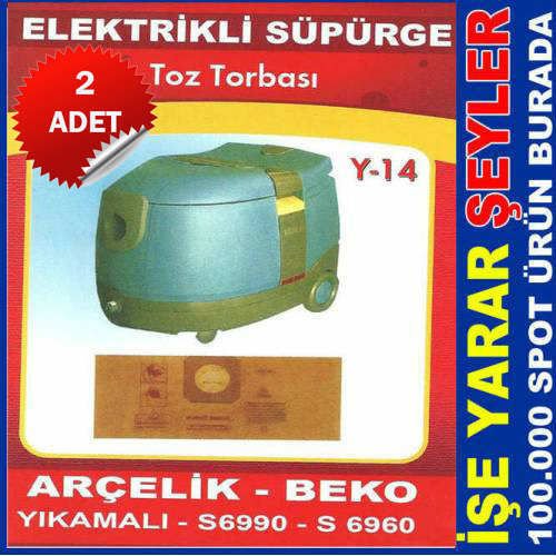 2 ADET ARÇELİK ELEKTRİKLİ SÜPÜRGE TOZ TORBASI