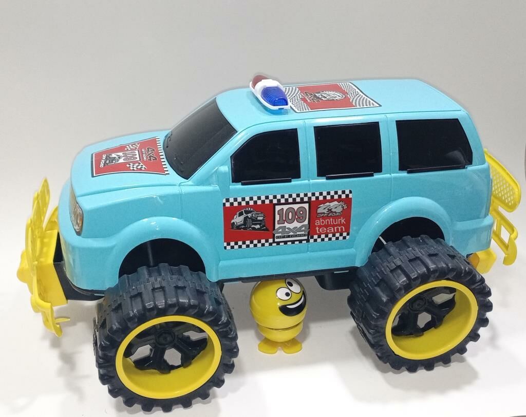 Sallabaş Hediye Dev Tekerlekli Jumbo 46cm Arazi Aracı Off Road 4x4 Jeep Süper Gösterişli Oyuncak