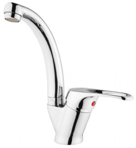 Full Krom Mix Kısa Kuğu Evye Batarya Armatürü