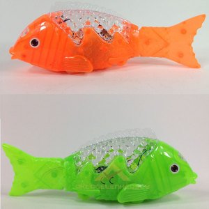 Müzikli Işıklı Yürüyen Balık 23cm Uzuluğunda Eğlenceli 3 Adet AA Pil ile Çalışan Oyuncak Balık