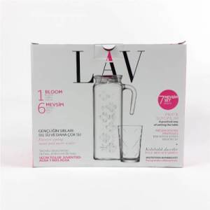 Lav Mevsim Su Takımı Kaliteli Cam Ürün Şık Tasarım Cam Sağlığı