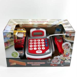 Sesli Işıklı Okutmalı Sepetli Mikrofonlu  Digital Oyuncak Yazar Kasa