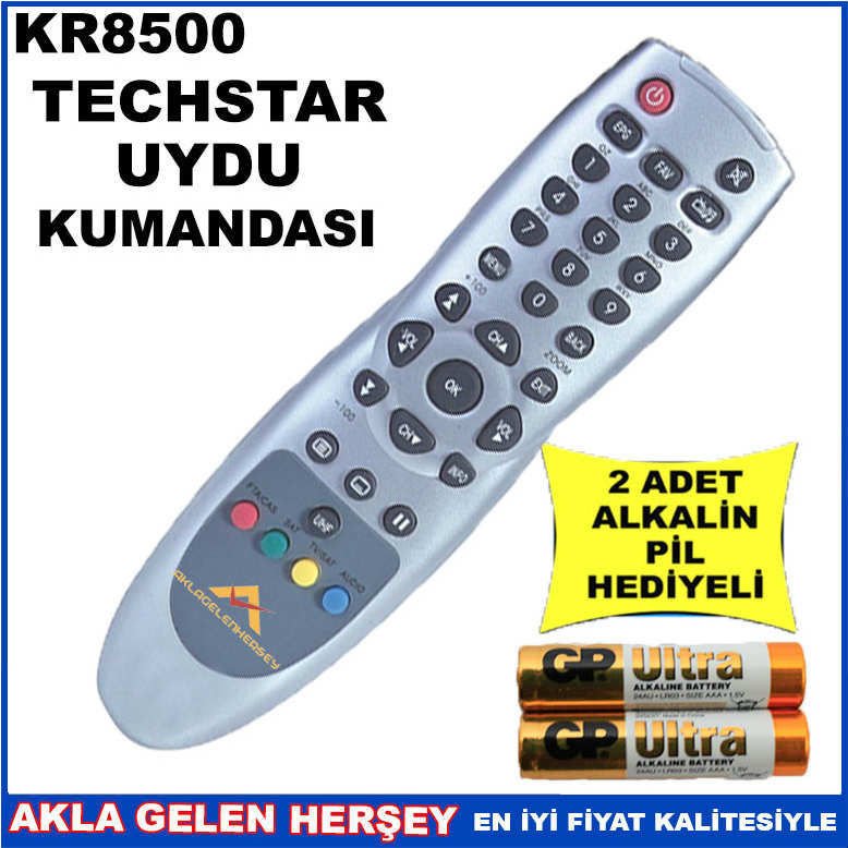 TECHSTAR UYDU CİHAZI Receiver KUMANDASI KR8500