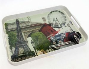 42x31 CM BÜYÜK BOY DESENLİ MELAMİN TEPSİ