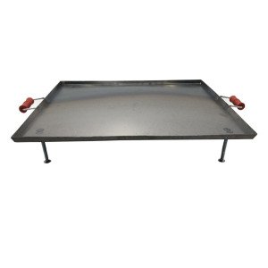 4'lü Ocak Üstü Portatif Yufka Gözleme Bazlama Sacı 49x49cm Ocak Üstü Kare Izgara Sacı