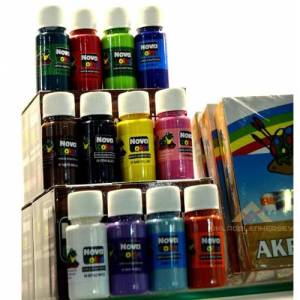 Novacolor 12 Renk Akrilik Seramik Ahşap Boyası