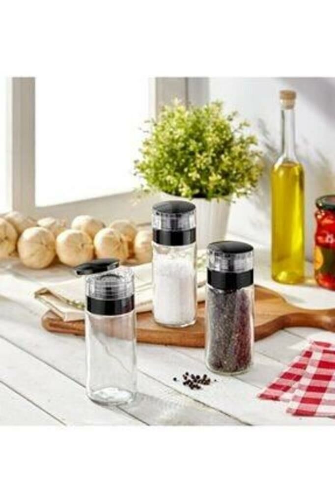 Çok Amaçlı Bager Tuz- Karabiber Öğütücü Değirmen Tuzluk 260cc M-298