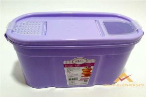 GOLDEX 2 LİTRE ÇİFT KAPAKLI PRATİK ERZAK KABI