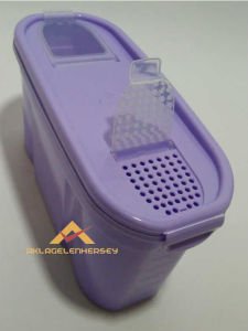 GOLDEX 2 LİTRE ÇİFT KAPAKLI PRATİK ERZAK KABI