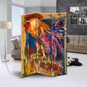 GÖRSELLİ KATLANIR PANEL BÖLME SİSTEMİ - WAYNE - KIRPILMIŞ SANAT