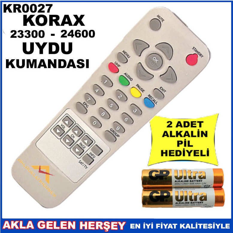 KORAX UYDU CİHAZI Receiver KUMANDASI KR0027