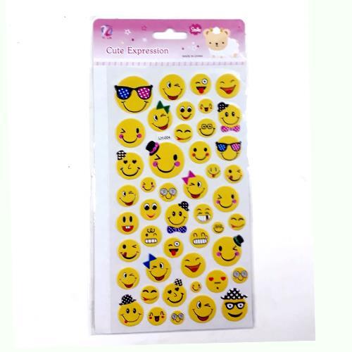 Lh-004 Boy Boy  Emojiler Kabartmalı Yapışan Süper Kalite 