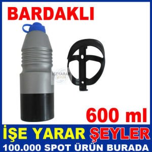 ÖZEL PLASTİK VİDALI BİSİKLET SU MATARASI 600 ml